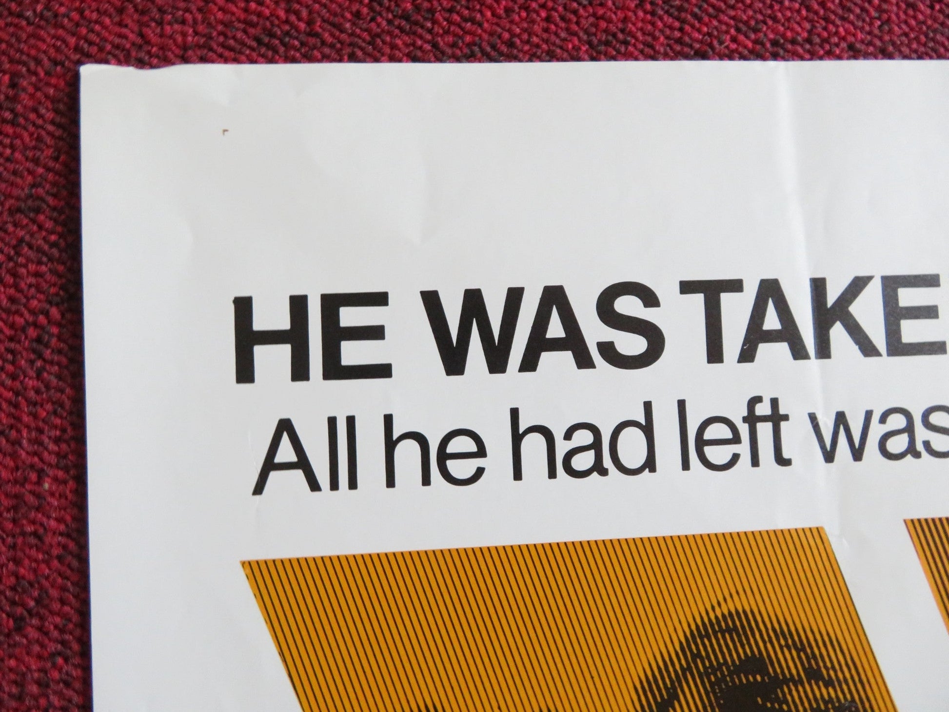 FRAMED FOLDED US ONE SHEET POSTER JOE DON BAKER CONNY VAN DYKE 1975 Rendezvous Cinema Movie posters