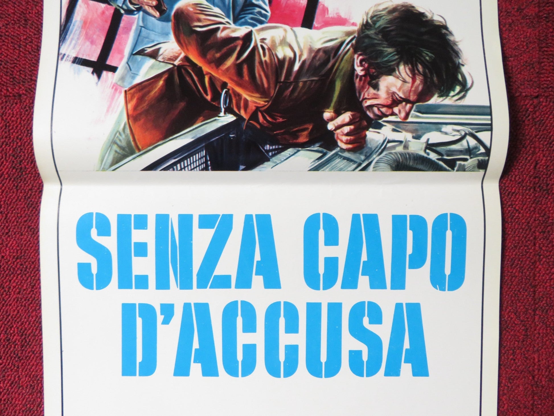 FRAMED ITALIAN LOCANDINA POSTER JOE DON BAKER CONNY VAN DYKE 1975 Rendezvous Cinema Movie posters