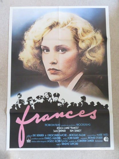 FRANCES ITALIAN 2 FOGLIO POSTER JESSICA LANGE JONATHAN BANKS 1982 Rendezvous Cinema Movie posters