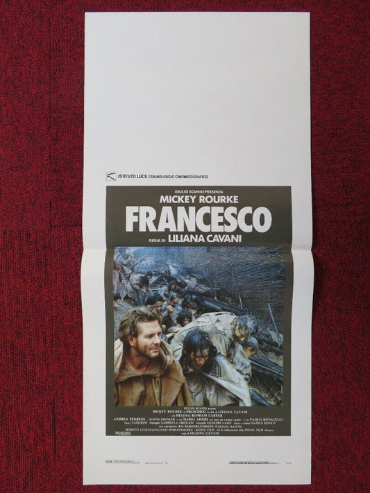 FRANCESCO ITALIAN LOCANDINA (27.5"x13") POSTER HELENA BONHAM CARTER 1989 Movie posters