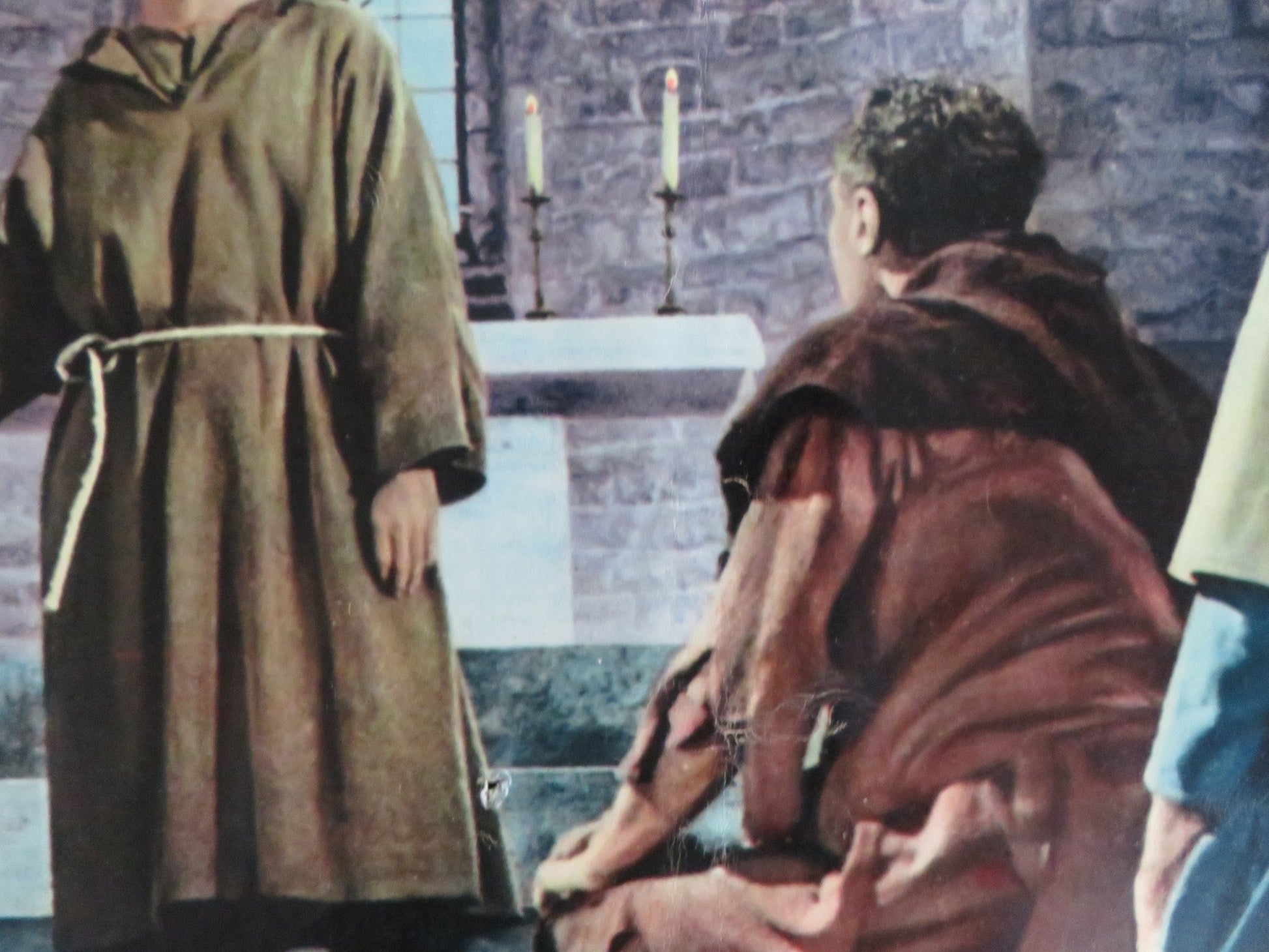 FRANCIS OF ASSISI - A ITALIAN FOTOBUSTA POSTER BRADFORD DILLMAN D. HART 1961 Rendezvous Cinema Movie posters