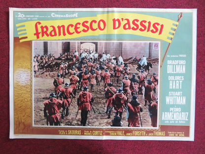FRANCIS OF ASSISI - C ITALIAN FOTOBUSTA POSTER BRADFORD DILLMAN D. HART 1961 Rendezvous Cinema Movie posters
