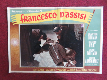 FRANCIS OF ASSISI - D ITALIAN FOTOBUSTA POSTER BRADFORD DILLMAN D. HART 1961 Rendezvous Cinema Movie posters