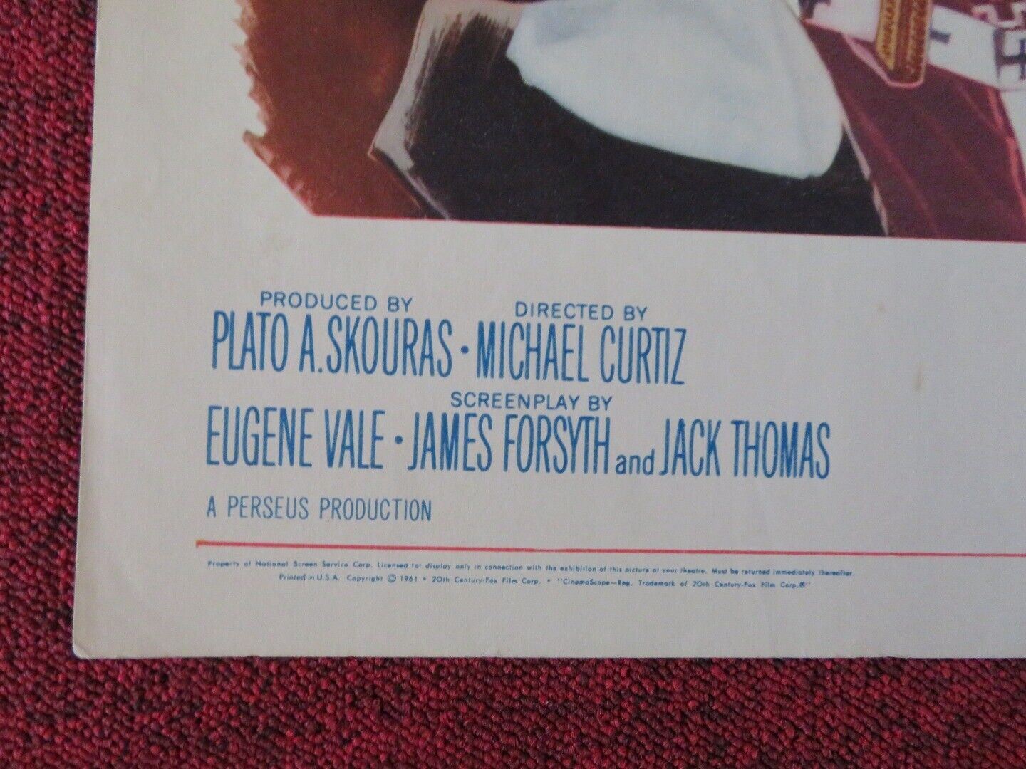 FRANCIS OF ASSISI US HALF SHEET (22"x 28") POSTER BRADFORD DILLMAN 1961 Movie posters