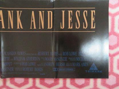 FRANK AND JESSE US ONE SHEET POSTER ROB LOWE BILL PAXTON 1994 Movie posters