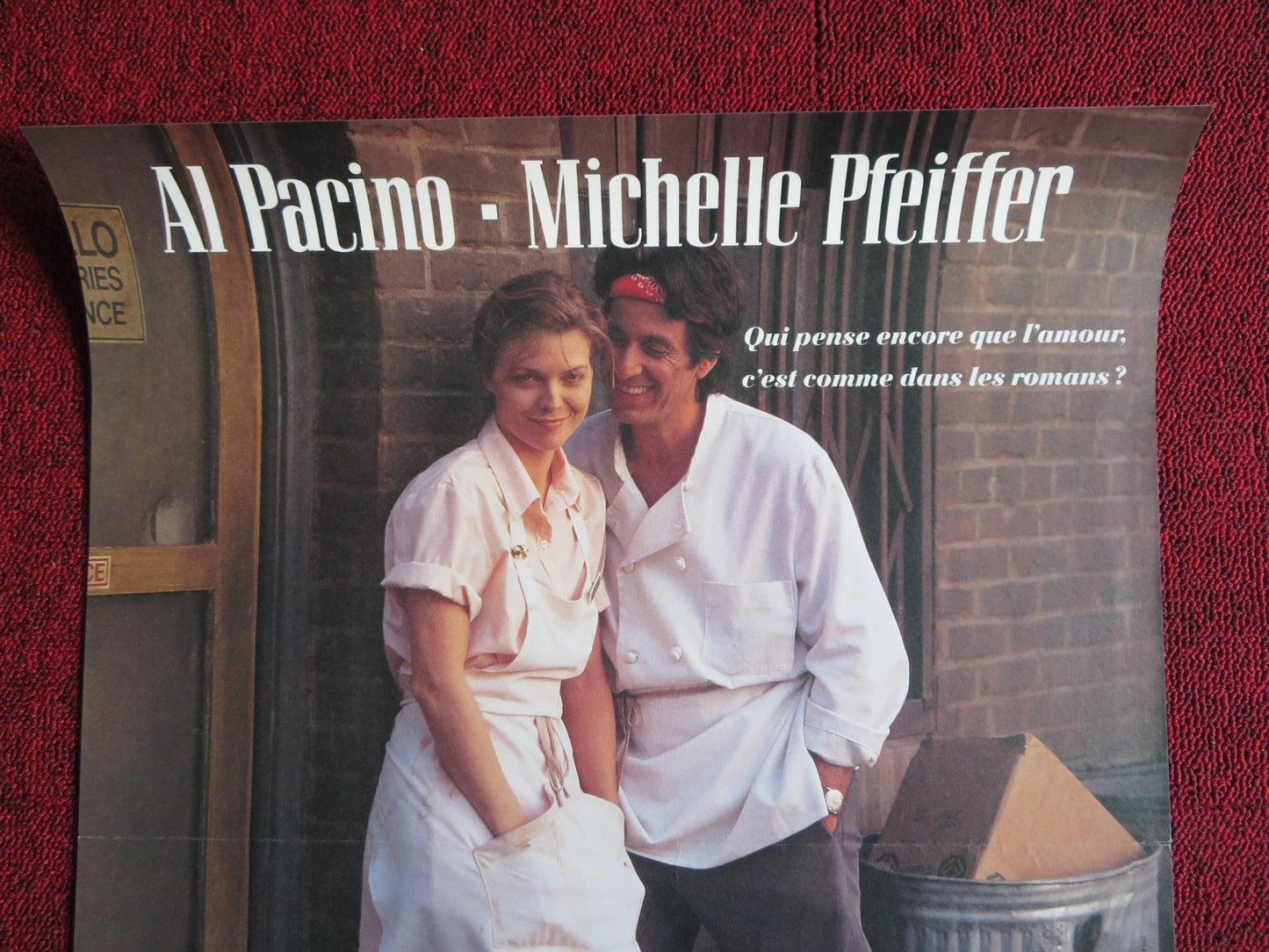 FRANKIE AND JOHNNY FRENCH (15.5" x 21") POSTER AL PACINO MICHELLE PFEIFFER 1991 Rendezvous Cinema Movie posters