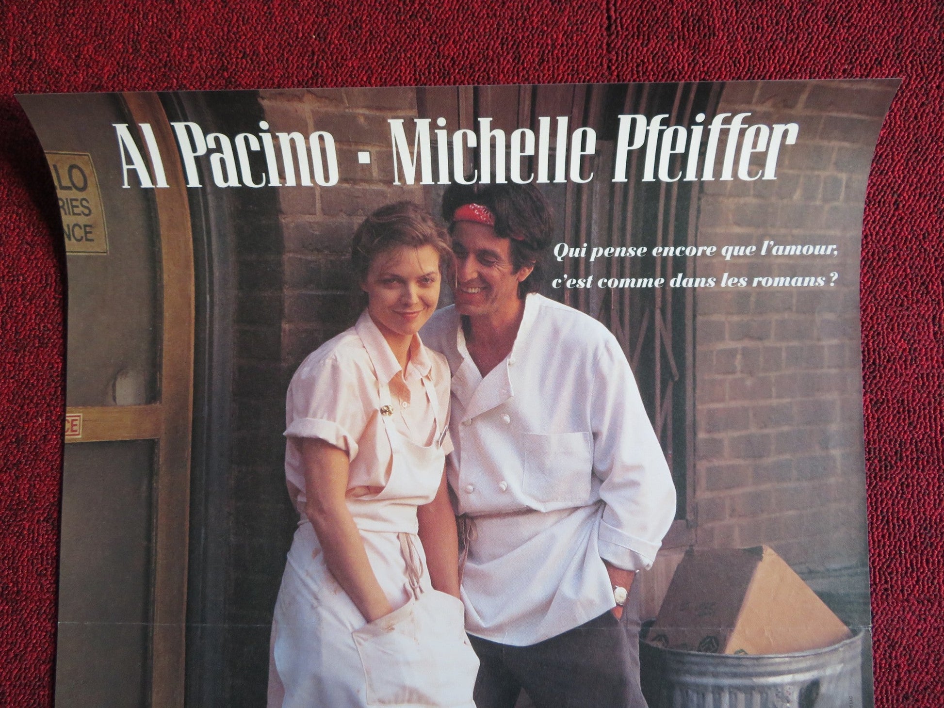 FRANKIE AND JOHNNY FRENCH (15.5" x 21") POSTER AL PACINO MICHELLE PFEIFFER 1991 Rendezvous Cinema Movie posters