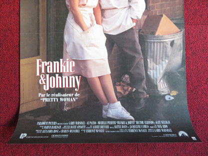 FRANKIE AND JOHNNY FRENCH (15.5" x 21") POSTER AL PACINO MICHELLE PFEIFFER 1991 Rendezvous Cinema Movie posters
