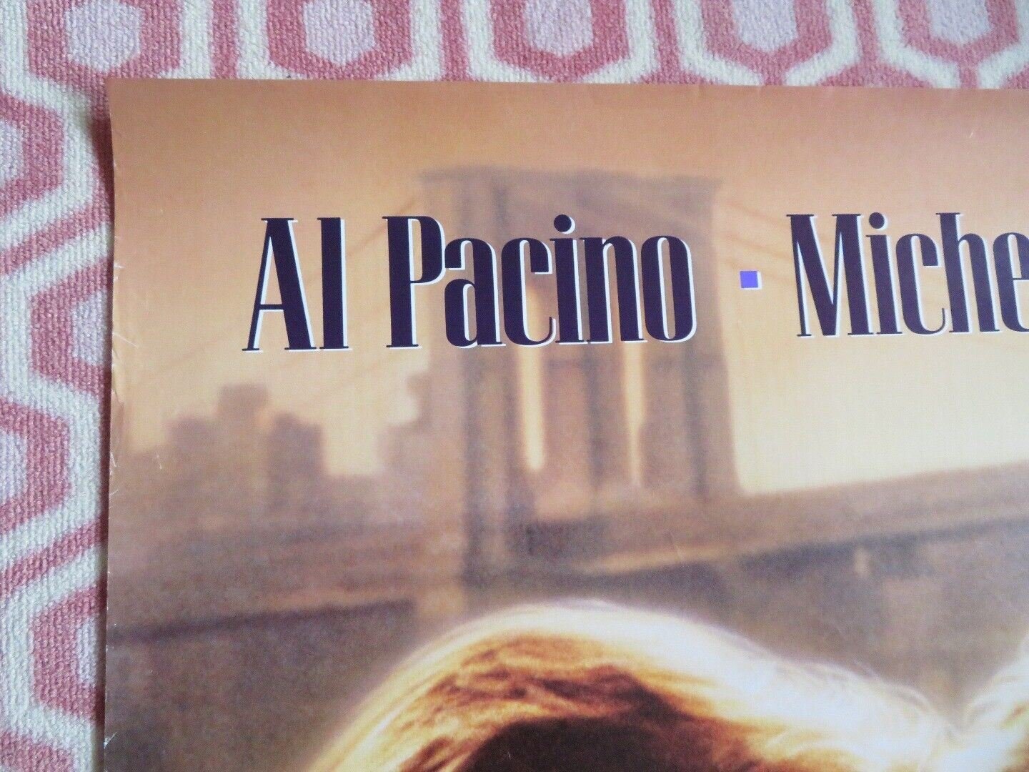 FRANKIE & JOHNNY ONE SHEET ROLLED POSTER AL PACINO MICHELLE PFEIFFER 1991 - Rendezvous Cinema