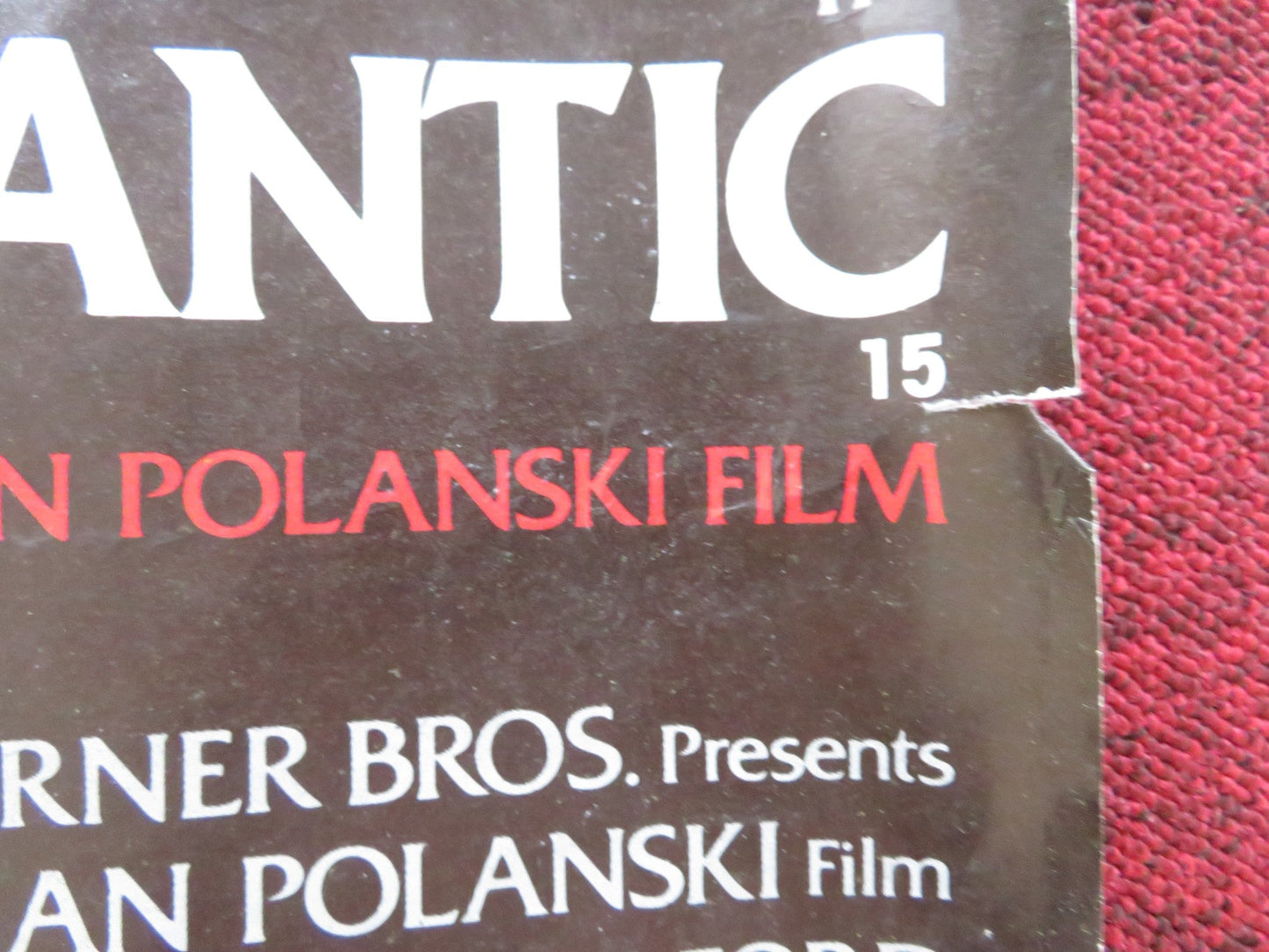 FRANTIC UK QUAD (30"x 40") ROLLED POSTER HARRISON FORD BETTY BUCKLEY 1988 Rendezvous Cinema Movie posters