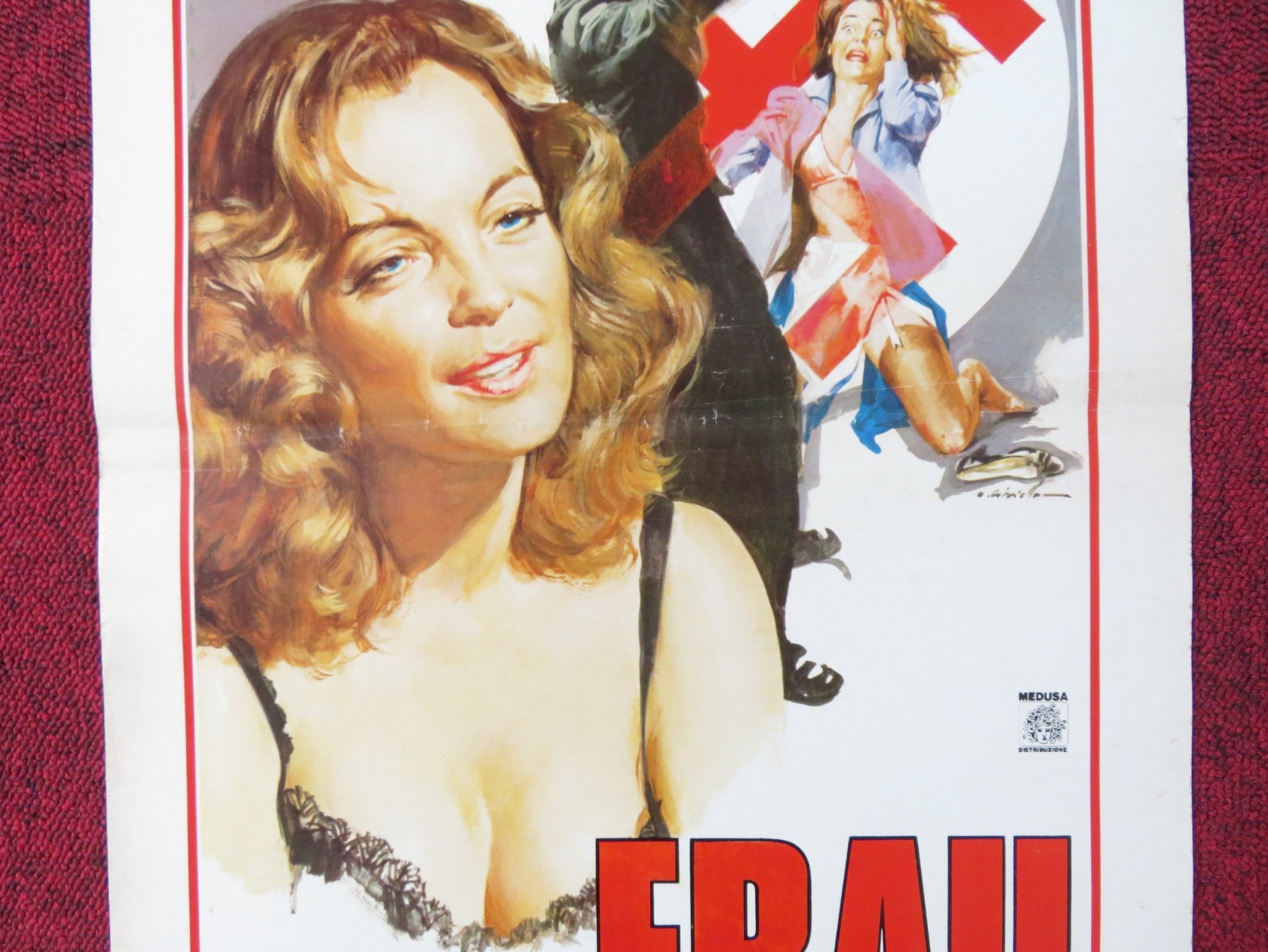 FRAU MARLENE ITALIAN LOCANDINA POSTER PHILIPPE NOIRET ROMY SCHNEIDER 1975 Rendezvous Cinema Movie posters