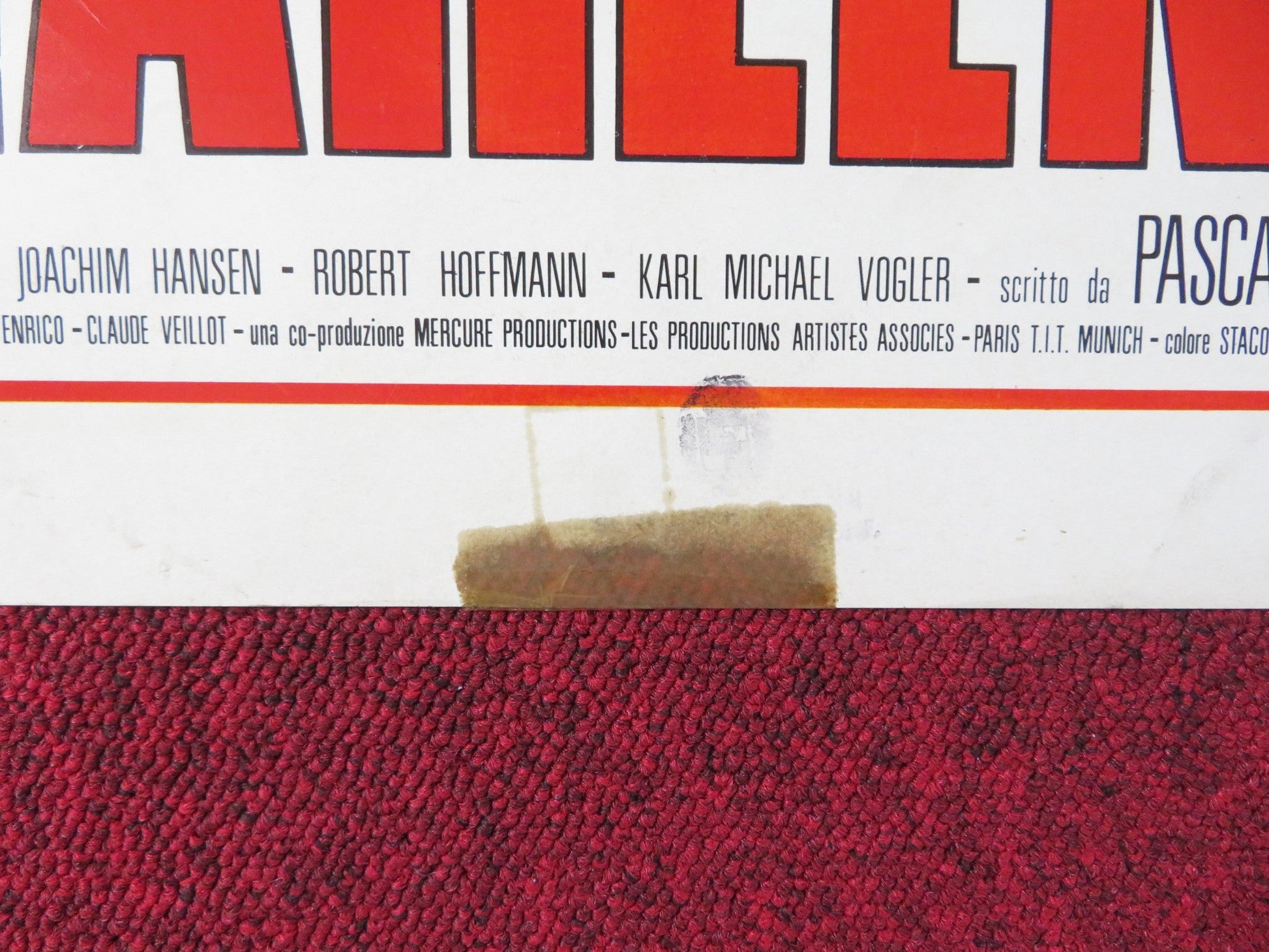 FRAU MARLENE ITALIAN LOCANDINA POSTER PHILIPPE NOIRET ROMY SCHNEIDER 1975 Rendezvous Cinema Movie posters