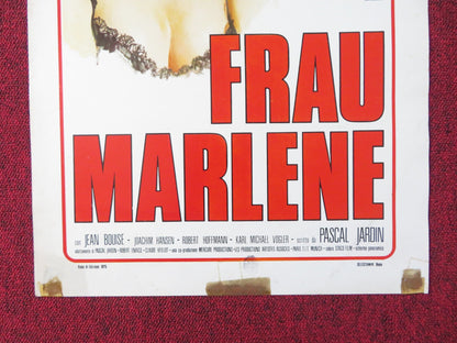FRAU MARLENE ITALIAN LOCANDINA POSTER PHILIPPE NOIRET ROMY SCHNEIDER 1975 Rendezvous Cinema Movie posters