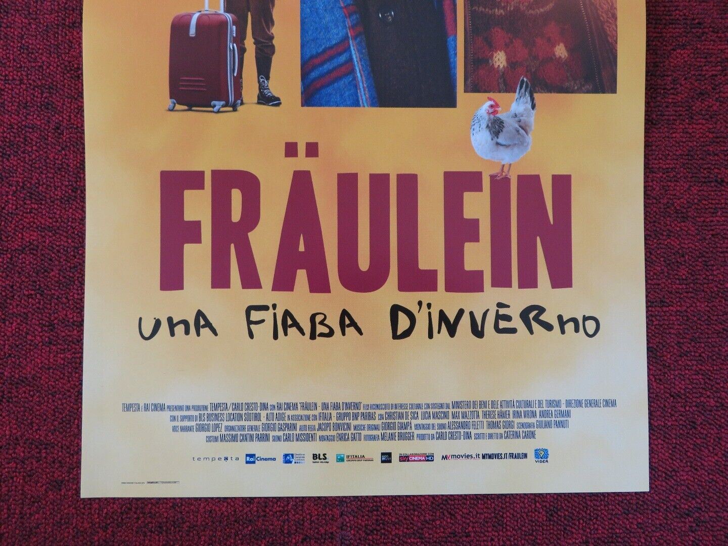 FRAULEIN UNA FIABA D'INUERNO ITALIAN LOCANDINA (26.5"x12.5") POSTER 2016 Movie posters