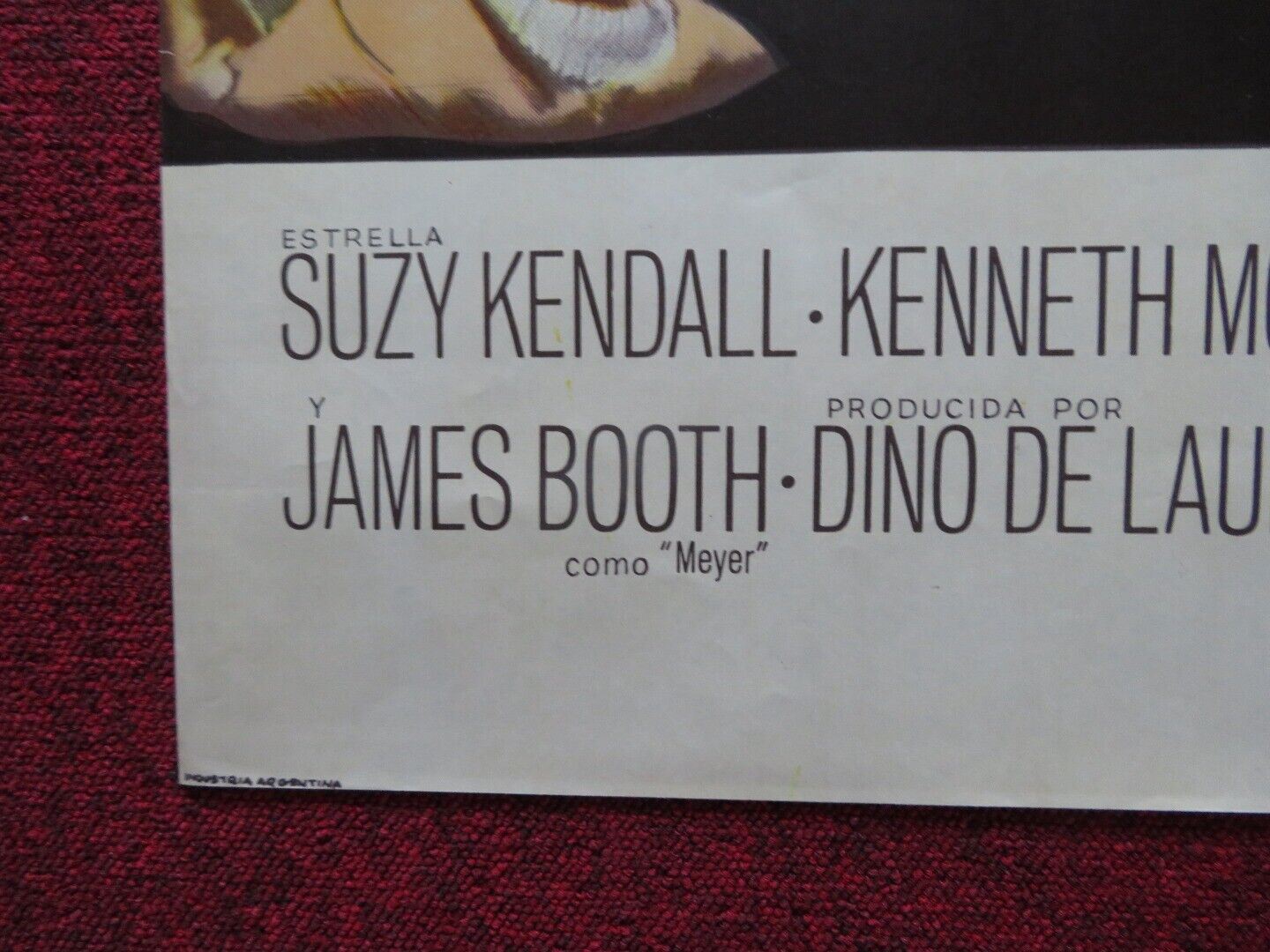 FRAULIEIN DOKTOR ARGENTINA ONE SHEET POSTER SUZY KENDALL KENNETH MORE 1969 Movie posters