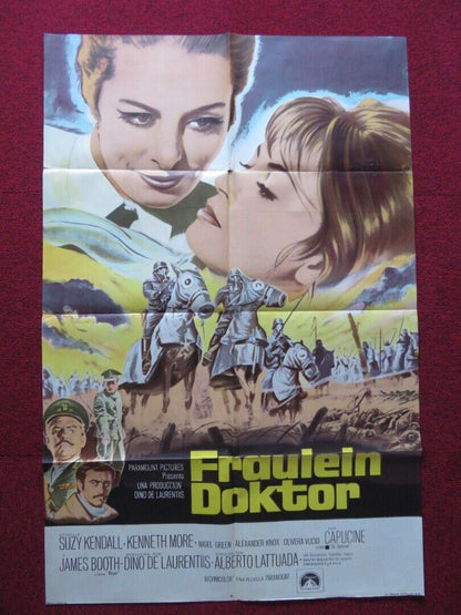 FRAULIEIN DOKTOR ARGENTINA ONE SHEET POSTER SUZY KENDALL KENNETH MORE 1969 Movie posters