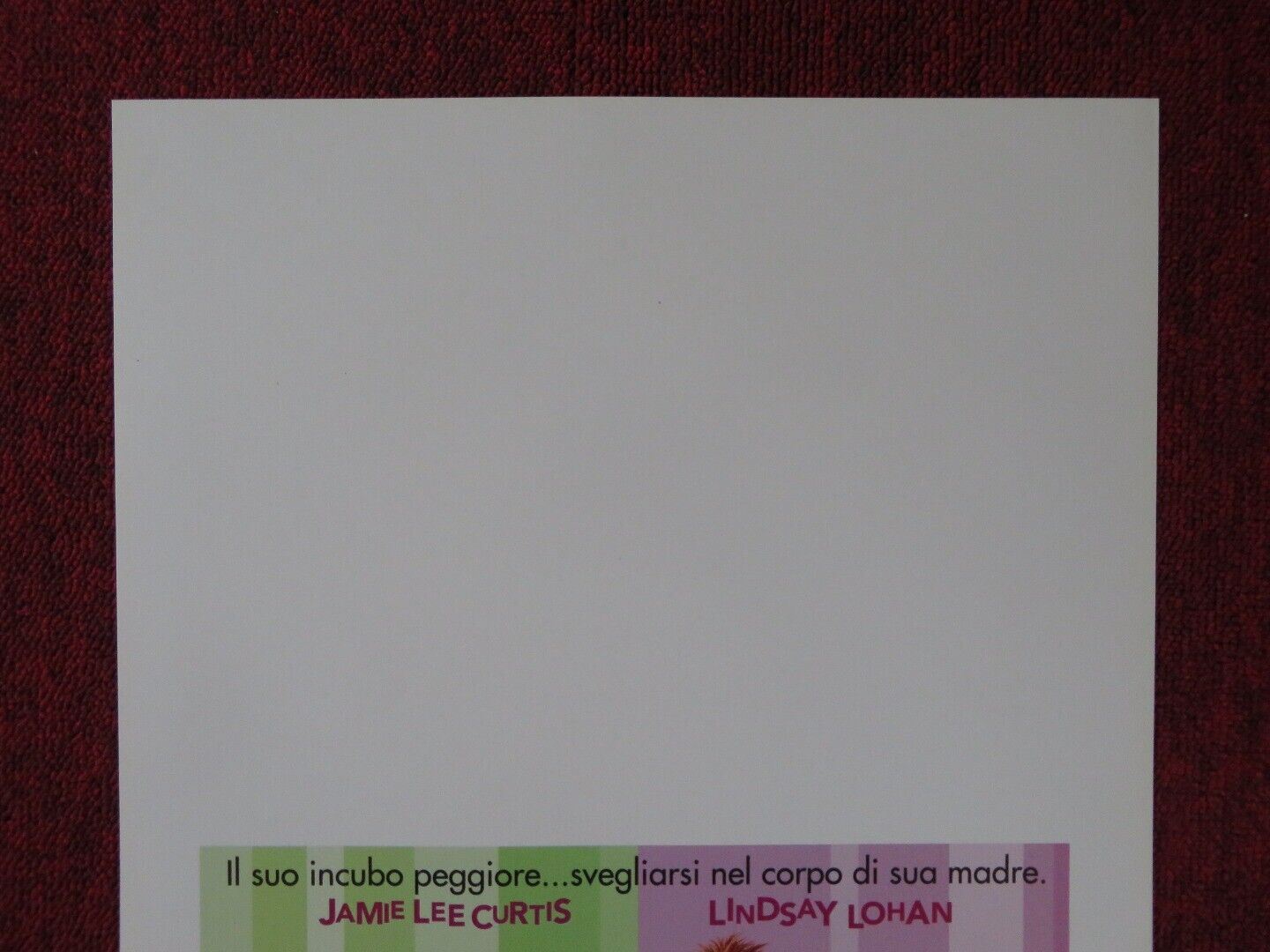 FREAKY FRIDAY ITALIAN LOCANDINA (27.5"x13") POSTER DISNEY LINDSAY LOHAN 2003 Rendezvous Cinema Movie posters