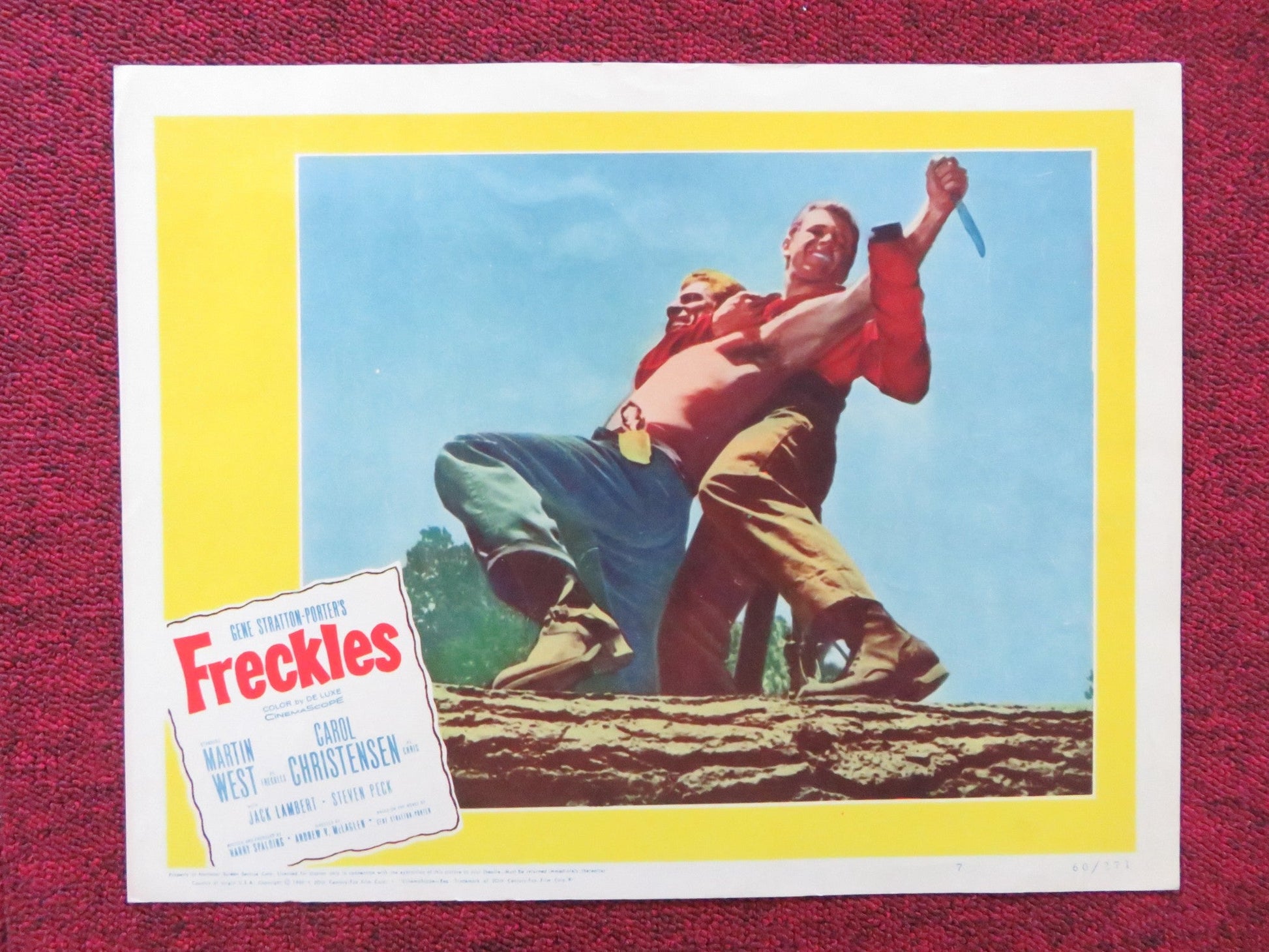 FRECKLES US LOBBY CARD FULL SET MARTIN WEST CAROL CHRISTENSEN 1960 Rendezvous Cinema Movie posters