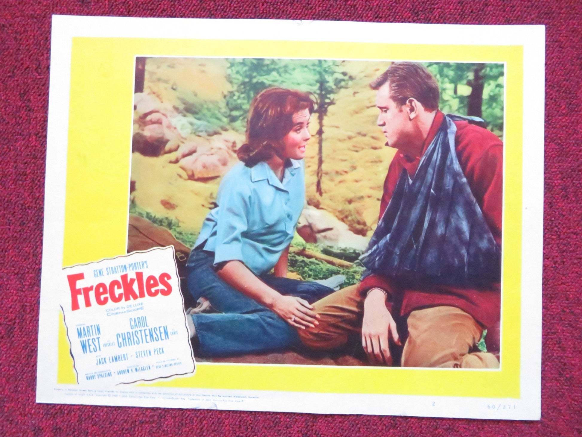 FRECKLES US LOBBY CARD FULL SET MARTIN WEST CAROL CHRISTENSEN 1960 Rendezvous Cinema Movie posters