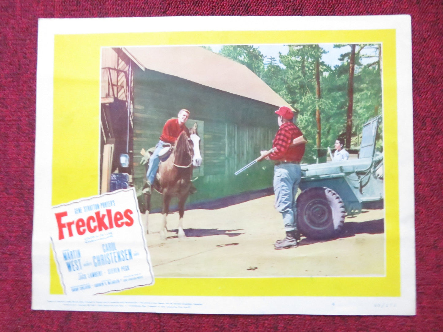 FRECKLES US LOBBY CARD FULL SET MARTIN WEST CAROL CHRISTENSEN 1960 Rendezvous Cinema Movie posters