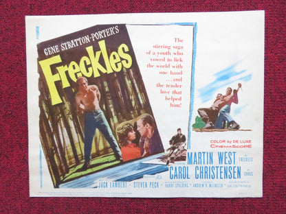 FRECKLES US LOBBY CARD FULL SET MARTIN WEST CAROL CHRISTENSEN 1960 Rendezvous Cinema Movie posters