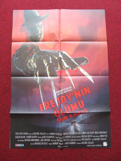 FREDDY'S DEAD THE FINAL NIGHTMARE FOLDED TURKISH (25.5" x 37") POSTER - Rendezvous Cinema