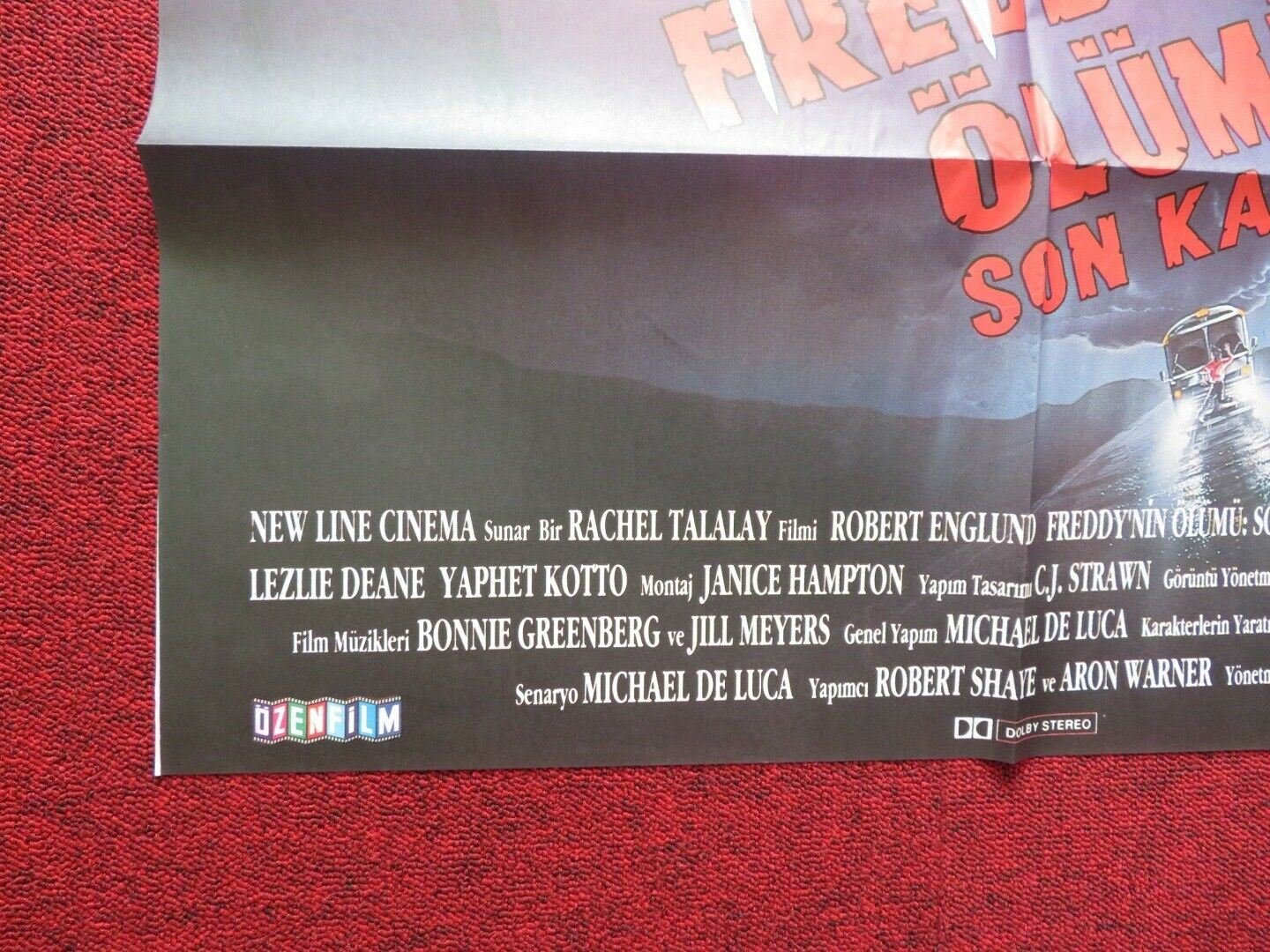 FREDDY'S DEAD THE FINAL NIGHTMARE FOLDED TURKISH (25.5" x 37") POSTER - Rendezvous Cinema