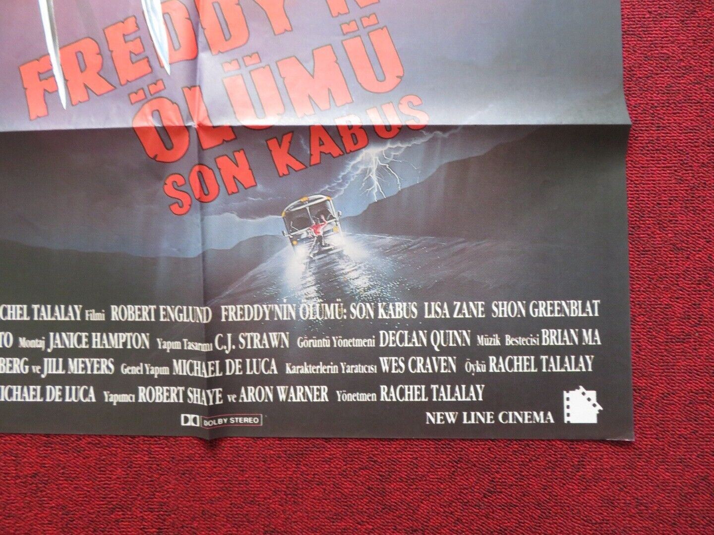 FREDDY'S DEAD THE FINAL NIGHTMARE FOLDED TURKISH (25.5" x 37") POSTER - Rendezvous Cinema