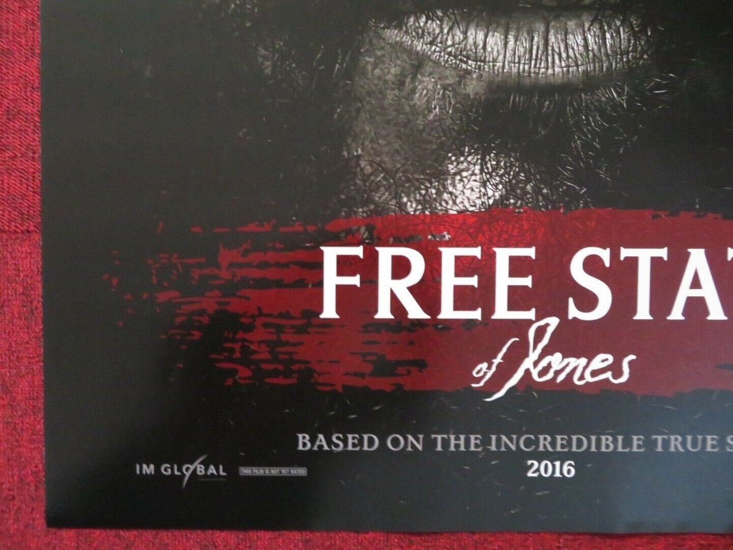 FREE STATE OF JONES US ONE SHEET ROLLED POSTER MATTHEW MCCONAUGHEY 2016 Rendezvous Cinema Movie posters