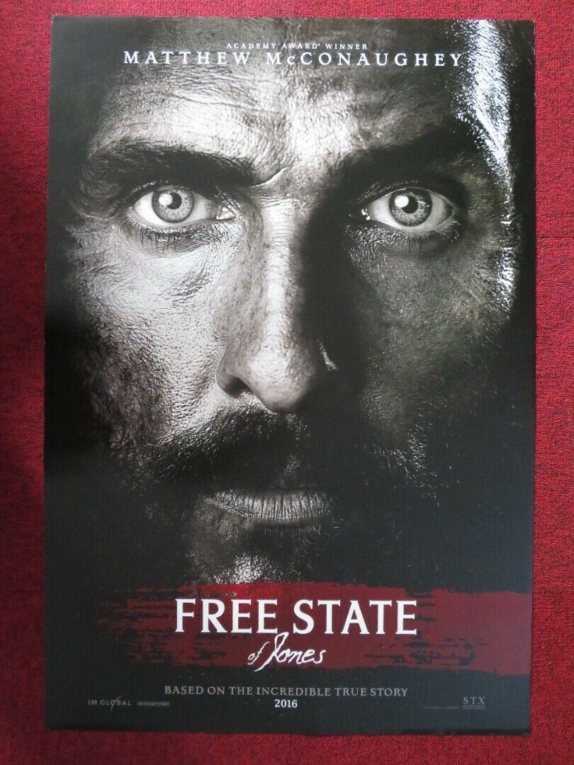 FREE STATE OF JONES US ONE SHEET ROLLED POSTER MATTHEW MCCONAUGHEY 2016 Rendezvous Cinema Movie posters
