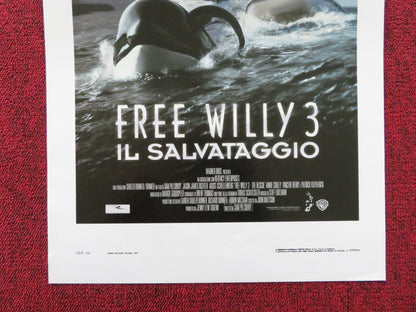 FREE WILLY 3 THE RESCUE ITALIAN LOCANDINA POSTER JASON JAMES RITCHER 1997 Rendezvous Cinema Movie posters