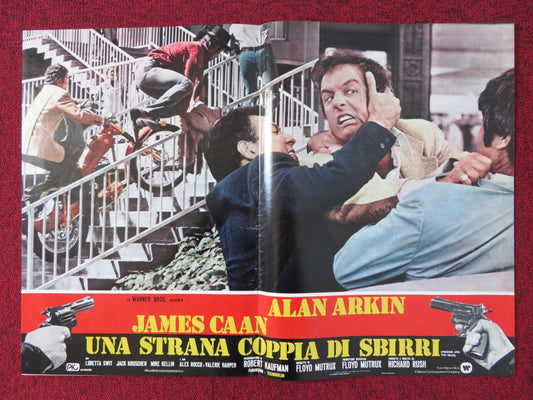 FREEBIE AND THE BEAN - B ITALIAN FOTOBUSTA POSTER ALANA ARKIN JAMES CAAN 1974 Rendezvous Cinema Movie posters