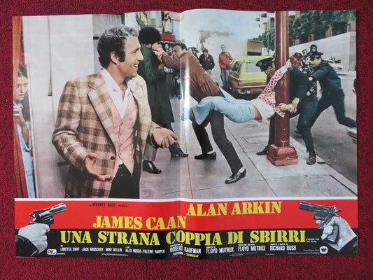 FREEBIE AND THE BEAN - C ITALIAN FOTOBUSTA POSTER ALANA ARKIN JAMES CAAN 1974 Rendezvous Cinema Movie posters