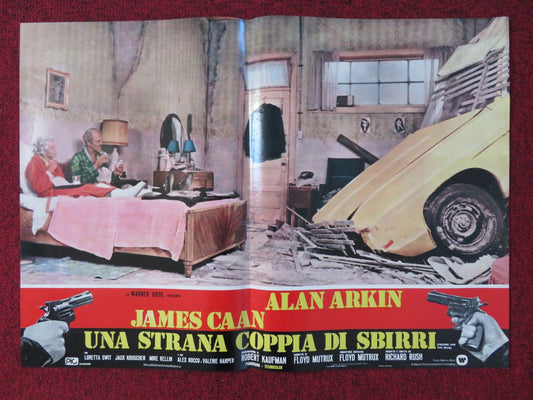 FREEBIE AND THE BEAN - D ITALIAN FOTOBUSTA POSTER ALANA ARKIN JAMES CAAN 1974 Rendezvous Cinema Movie posters