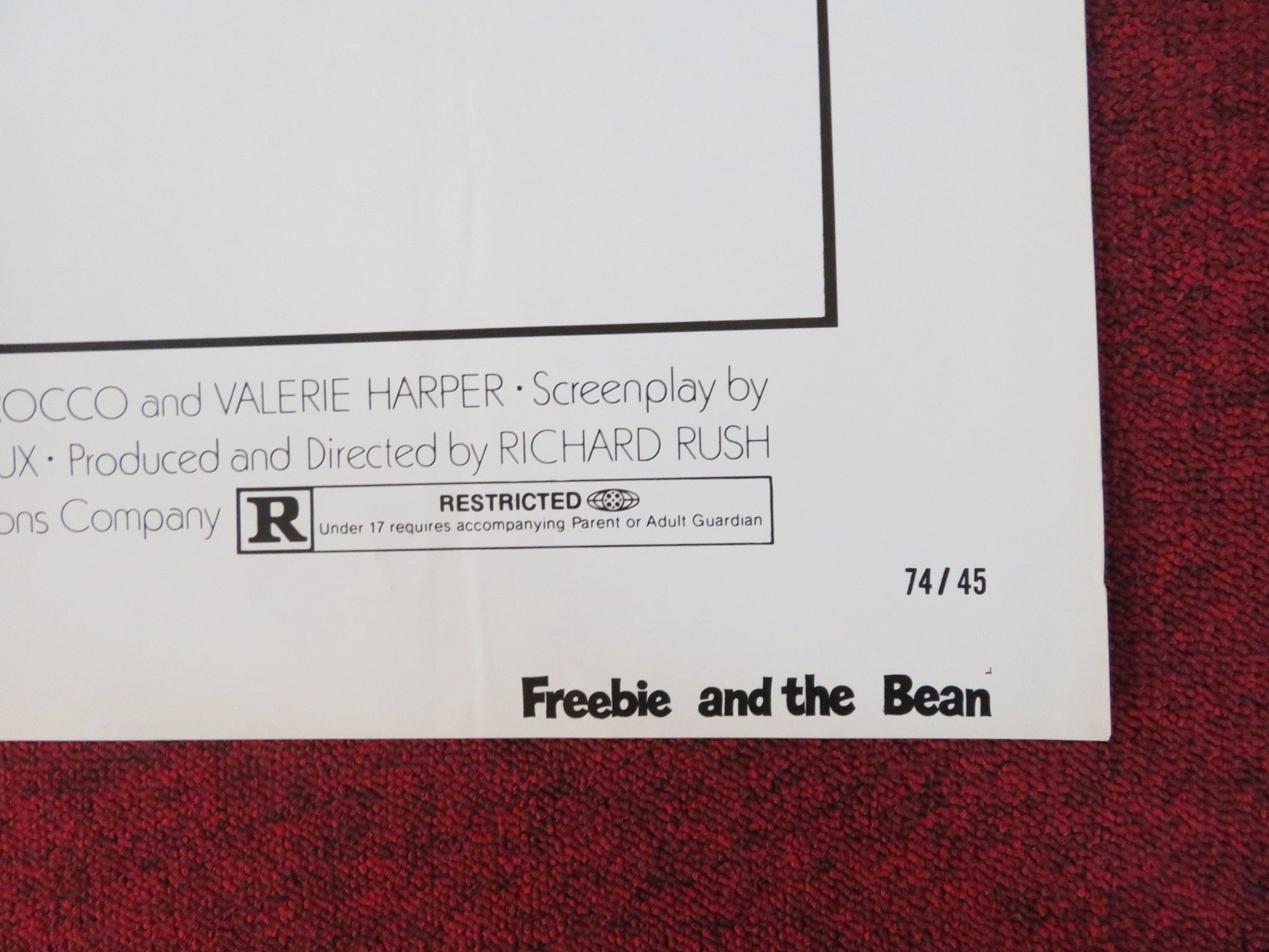 FREEBIE AND THE BEAN FOLDED US ONE SHEET POSTER ALAN ARKIN JAMES CAAN 1974 Rendezvous Cinema Movie posters