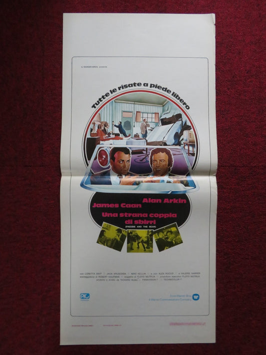 FREEBIE AND THE BEAN ITALIAN LOCANDINA POSTER ALAN ARKIN JAMES CAAN 1975 Rendezvous Cinema Movie posters