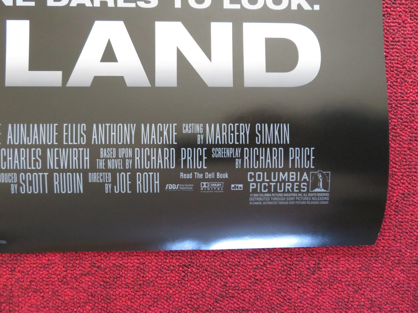 FREEDOMLAND US ONE SHEET ROLLED POSTER SAMUEL L.JACKSON JULIANNE MOORE 2006 Rendezvous Cinema Movie posters