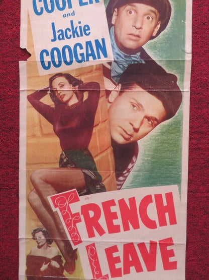 FRENCH LEAVE US INSERT (14"x 36") POSTER JACKIE COOPER JACKIE COOGAN 1948 Movie posters