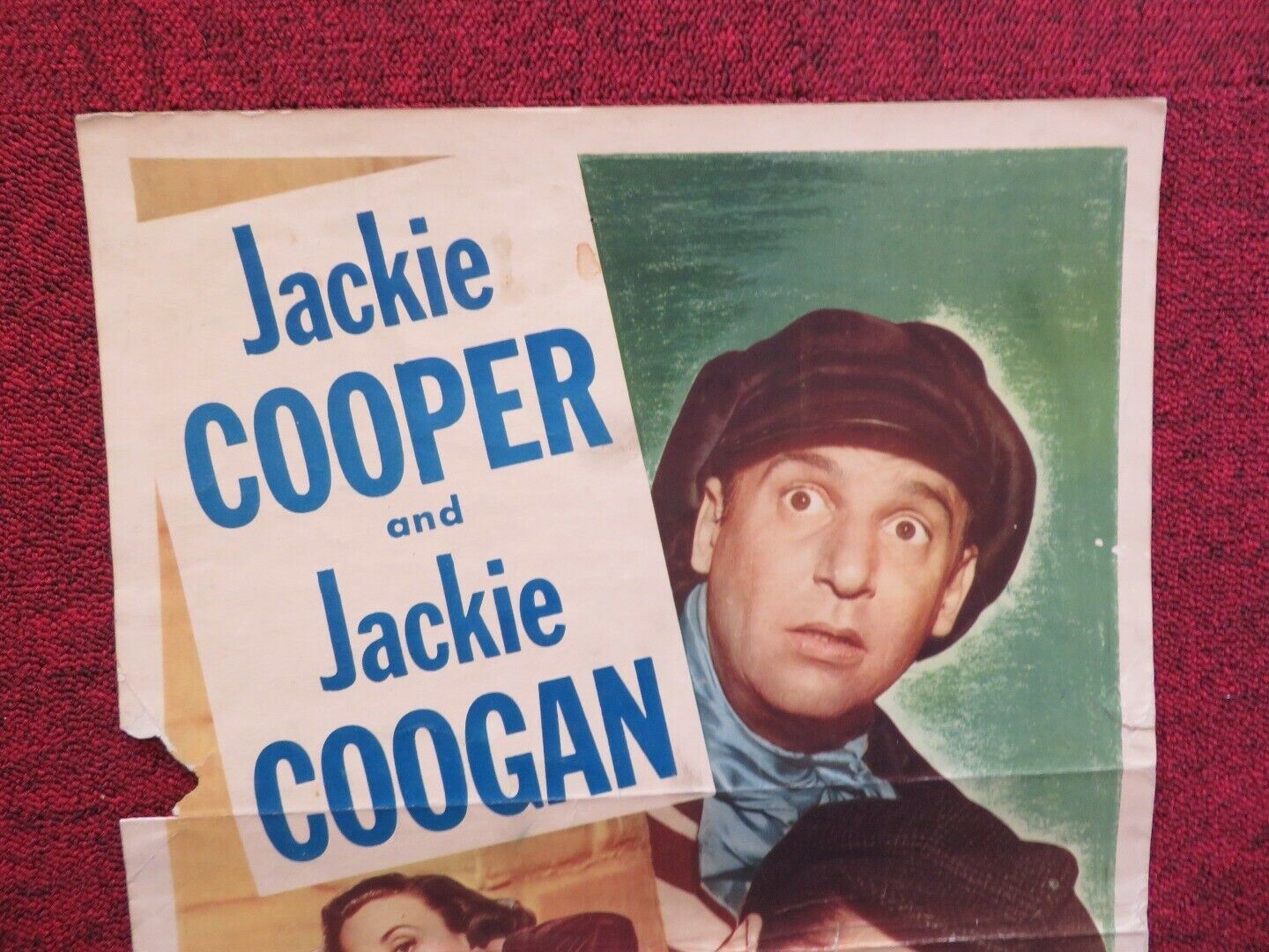 FRENCH LEAVE US INSERT (14"x 36") POSTER JACKIE COOPER JACKIE COOGAN 1948 Movie posters