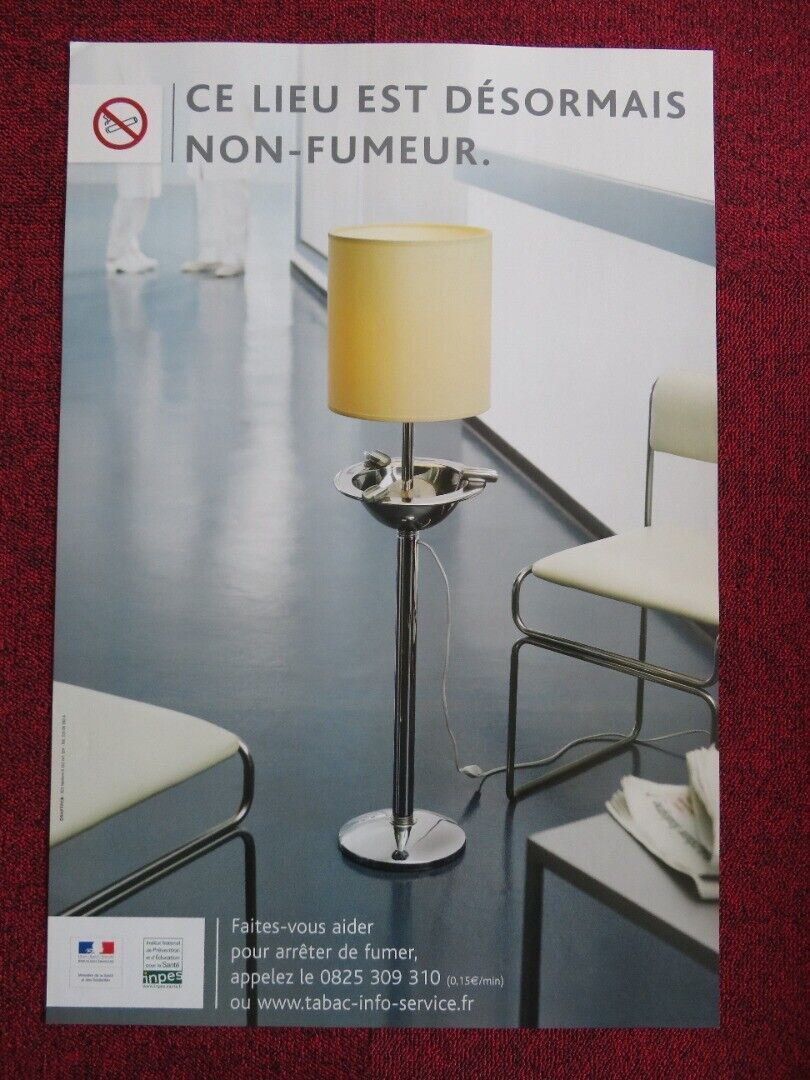 FRENCH MINISTRY OF HEALTH NO SMOKING POSTER (16"x 24") - Rendezvous Cinema