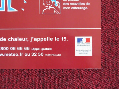FRENCH MINISTRY OF HEALTH POSTER LOOKING AFTER YOURSELF DURING A HEAT(16"x 24") - Rendezvous Cinema
