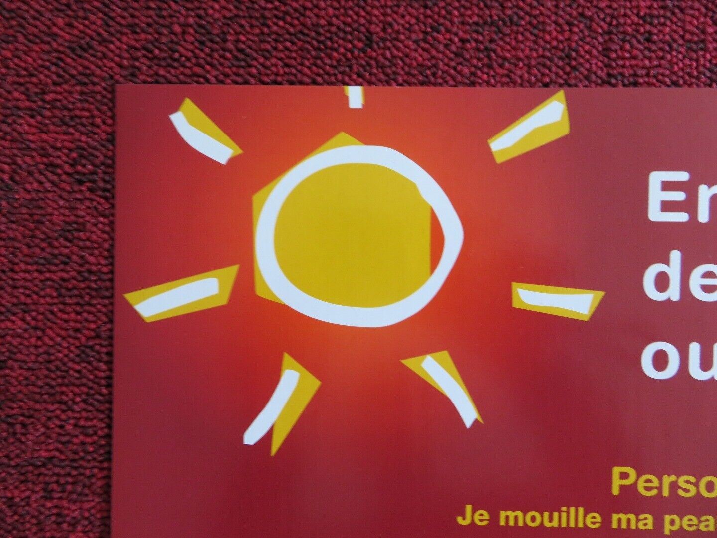 FRENCH MINISTRY OF HEALTH POSTER LOOKING AFTER YOURSELF DURING A HEAT(16"x 24") - Rendezvous Cinema