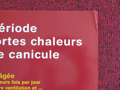 FRENCH MINISTRY OF HEALTH POSTER LOOKING AFTER YOURSELF DURING A HEAT(16"x 24") - Rendezvous Cinema