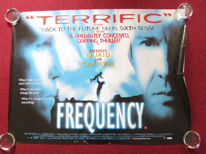 FREQUENCY UK QUAD (30"x 40") ROLLED POSTER DENNIS QUAID JIM CAVIEZEL 2000 Rendezvous Cinema Movie posters