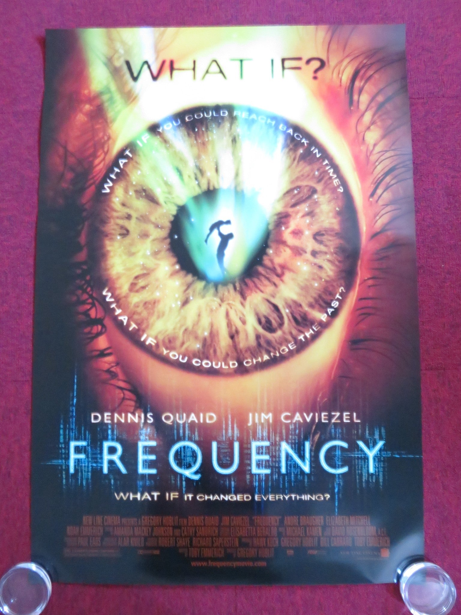 FREQUENCY US ONE SHEET ROLLED POSTER DENNIS QUAID JIM CAVIEZEL 2000 Rendezvous Cinema Movie posters