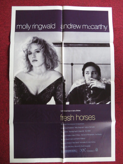 FRESH HORSES FOLDED US ONE SHEET POSTER MOLLY RINGWALD ANDREW MCCARTHY 1988 Rendezvous Cinema Movie posters