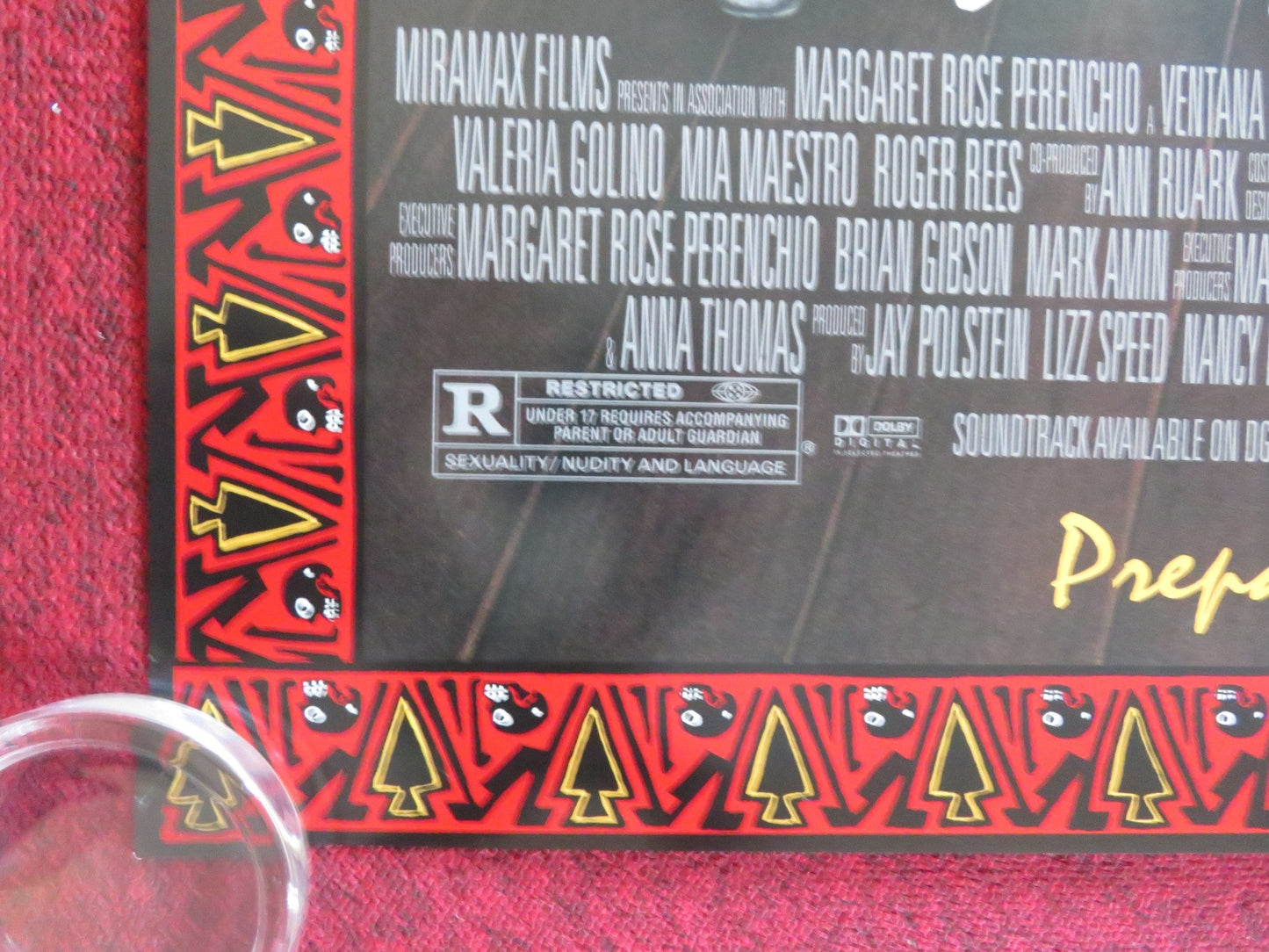 FRIDA US ONE SHEET ROLLED POSTER SALMA HAYEK ALFRED MOLINA 2002 Rendezvous Cinema Movie posters