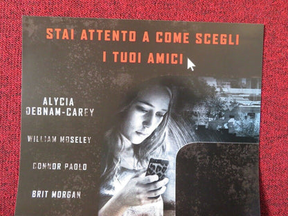 FRIEND REQUEST ITALIAN LOCANDINA (26.5"x12.5") POSTER ALYCIA DEBNAM - CAREY 2016 Movie posters