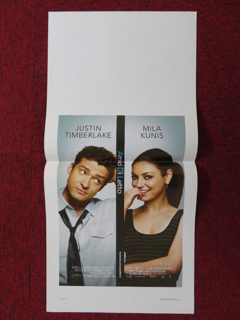 FRIENDS WITH BENEFITS ITALIAN LOCANDINA (27.5"x13") POSTER JUSTIN TIMBERLAKE '11 - Rendezvous Cinema