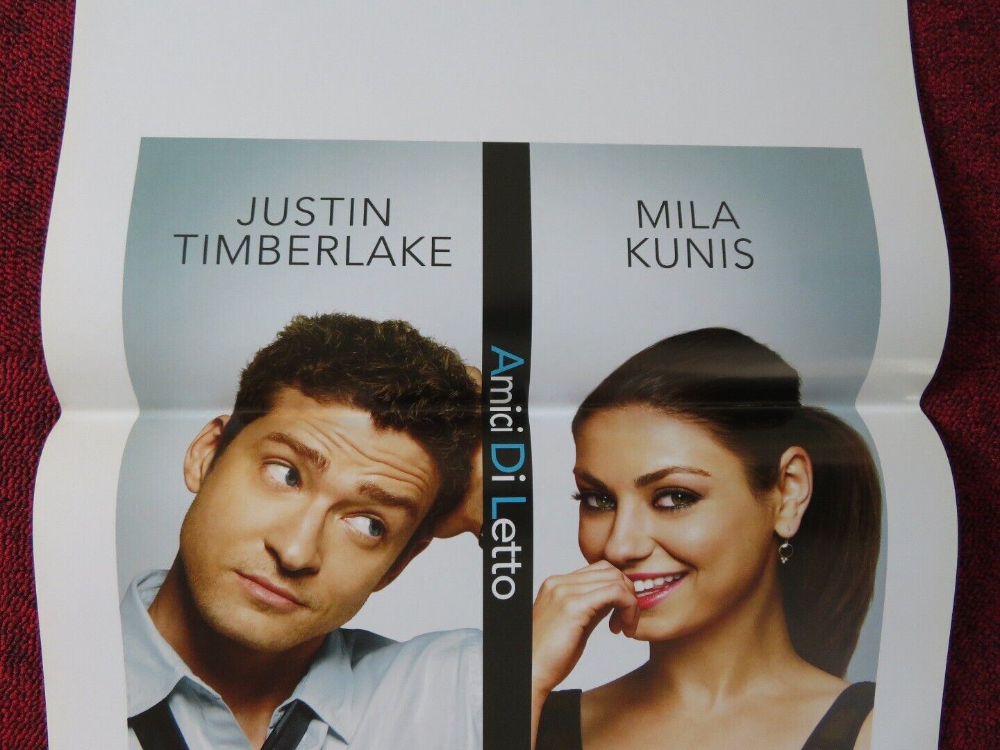 FRIENDS WITH BENEFITS ITALIAN LOCANDINA (27.5"x13") POSTER JUSTIN TIMBERLAKE '11 - Rendezvous Cinema